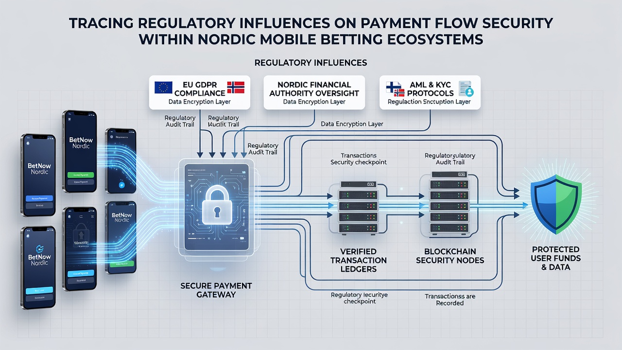 Detailed view of secure payment transaction pathways in Nordic mobile betting applications